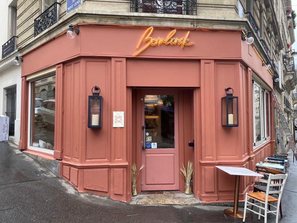 Enseigne lumineuse avec lettres rétroéclairées - Jaune orangé