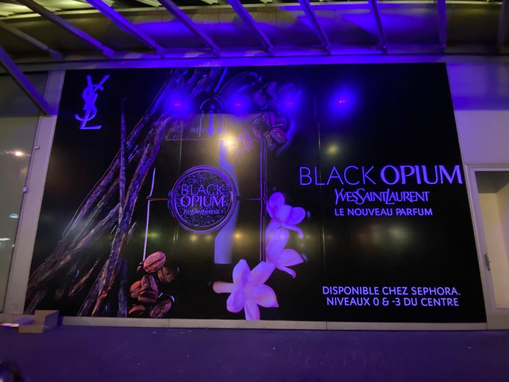 Adhésif grand format - Promotion Black Opium YSL