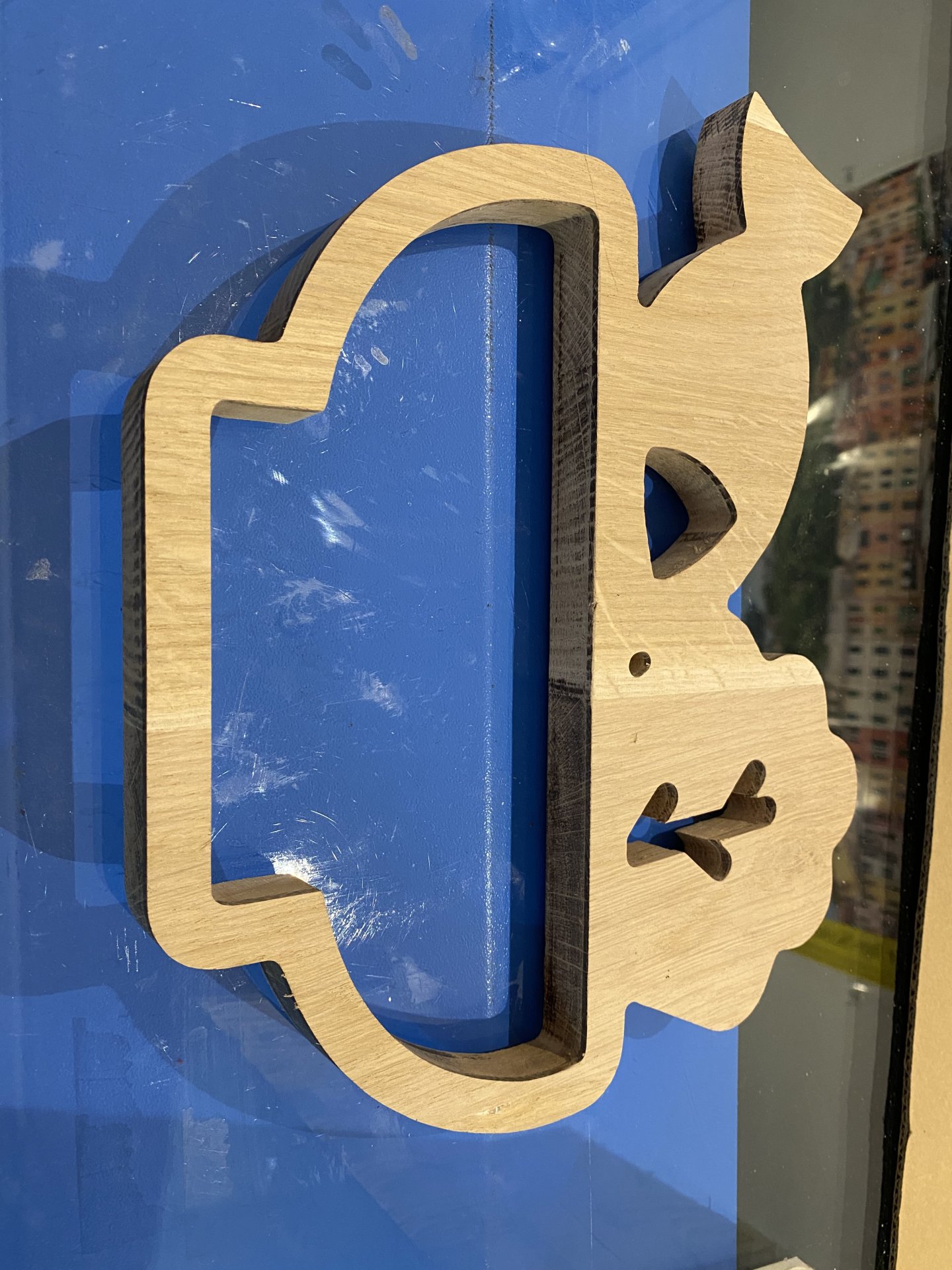 Pictogrammes en bois traité, rétro-éclairé leds image 11