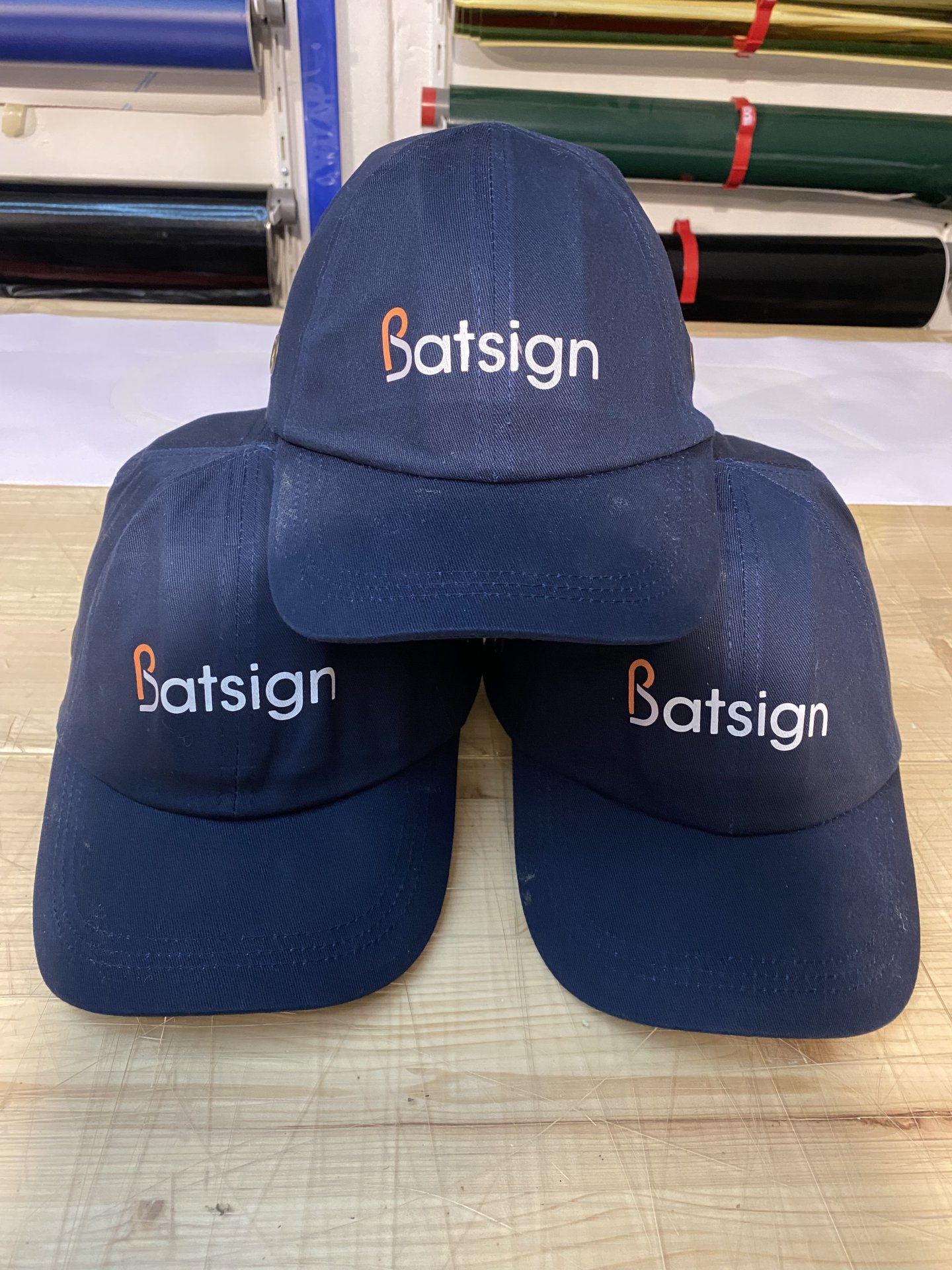 Impression de logos sur casquettes